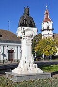 Orosháza, Szent István-mellszobor 2021 01